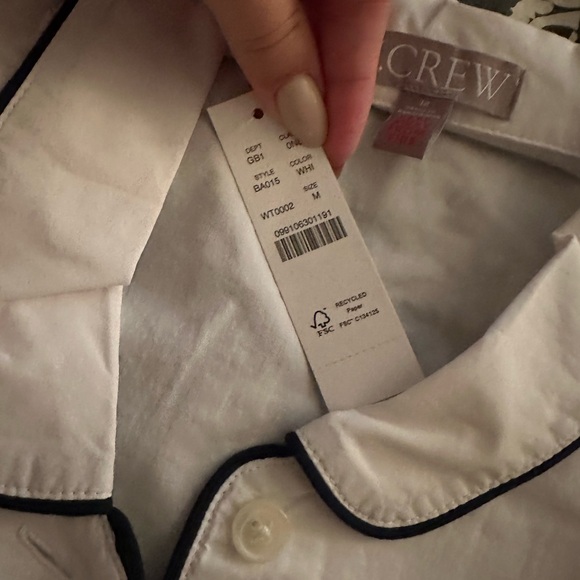 Never been worn, tag still on cotton pajama set from J Crew - Picture 3 of 6